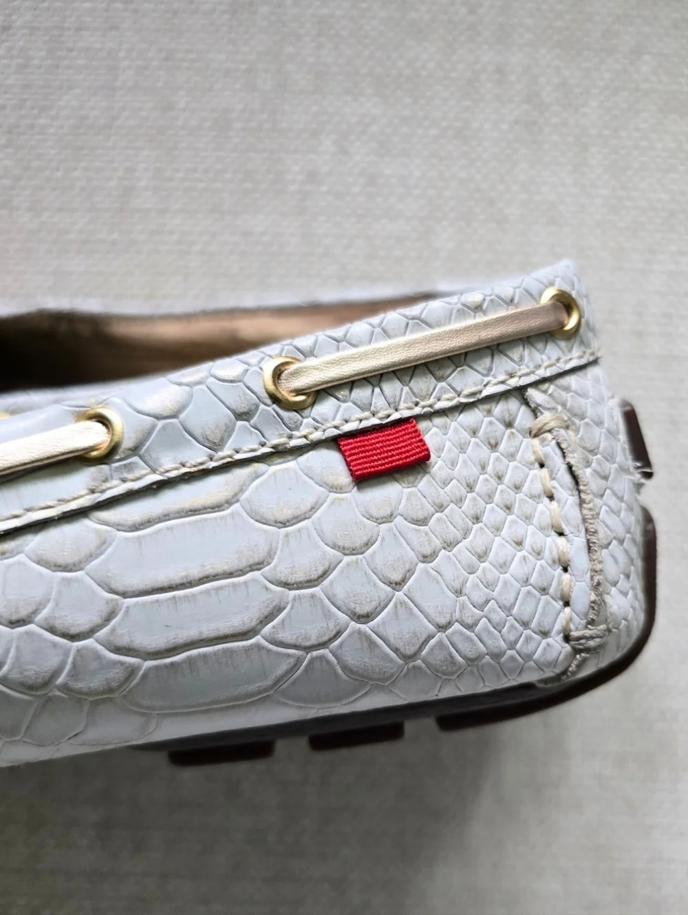 Marc Joseph New York Cypress Hill Exotic Snakeskin Driving Loafers Flats 9.5